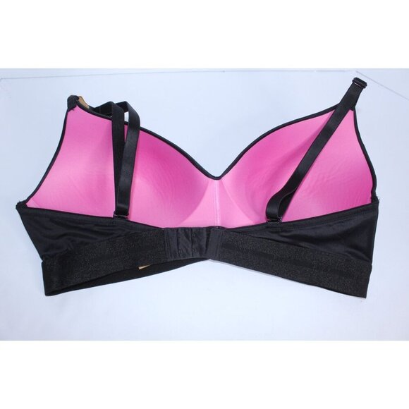 Pink By Victoria's Secret 38 D Black Solid Push Up Lightly Padded Unwired NWT - Picture 6 of 15